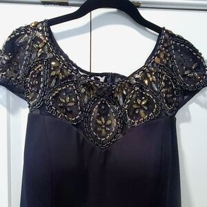 Elegant Embellished Black Blouse